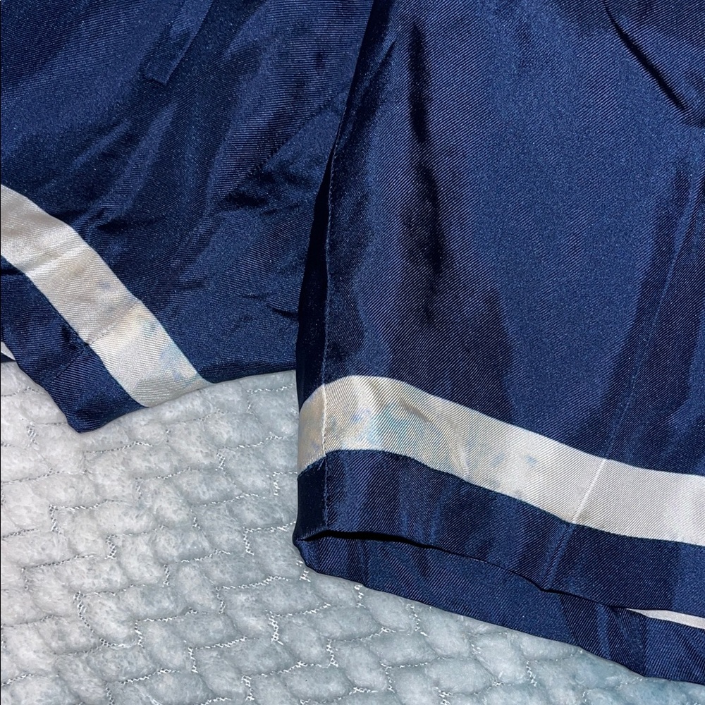 Casablanca Men's Navy Blue Silk Shorts - Picture 7 of 10